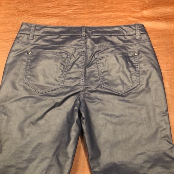 FOREVER 21 Premium Denim Wax Coated Gray/Blue Jean Size 29 - Picture 4 of 6